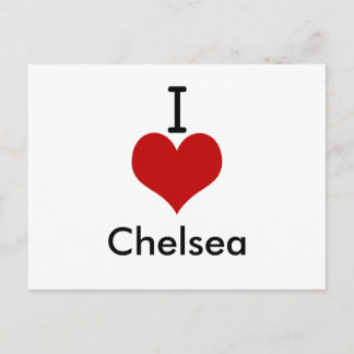 I Kärlek (hjärta) Chelsea Vykort