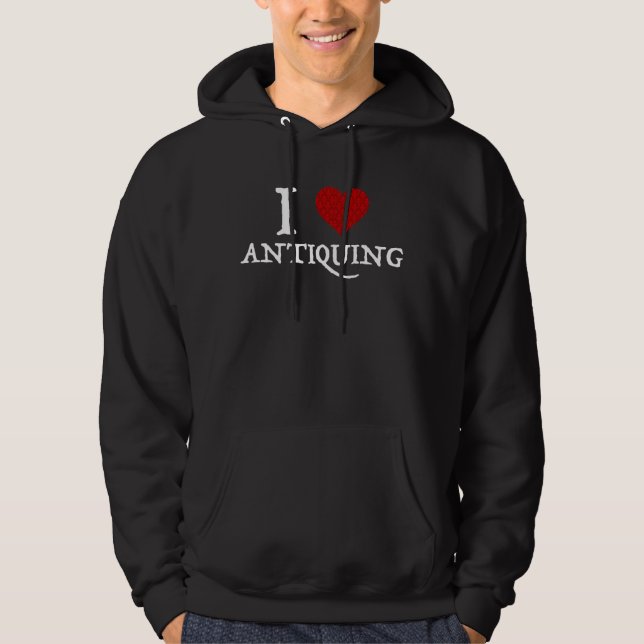 I Kärlek (hjärta), förspänning Hoodie (Framsida)