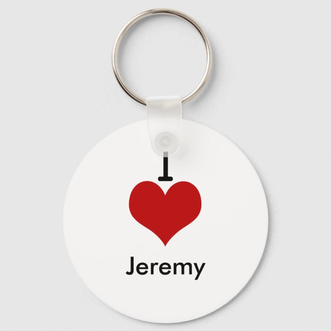 I Kärlek (hjärta) Jeremy Nyckelring (Framsida)