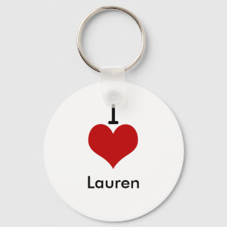 I Kärlek (hjärta) Lauren Nyckelring