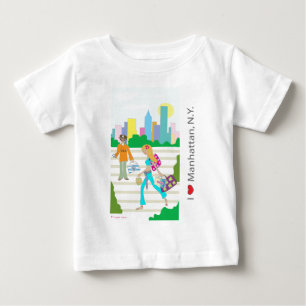 I kärlek (hjärta) Manhattan, NY Tee Shirt
