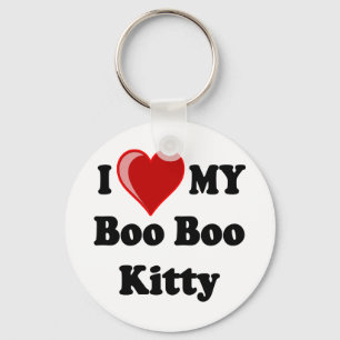 I Kärlek (hjärta) min Boo Boo Kattunge Nyckelring