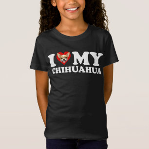 I Kärlek (hjärta) Min Chihuahua T Shirt