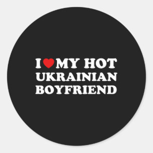 I Kärlek (hjärta) Min Hett Ukrainas Boykompis Vale Runt Klistermärke