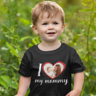 I kärlek hjärta min mamma, foto svart på min an t shirt