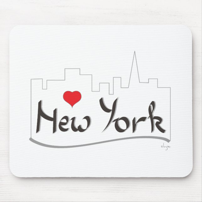 I kärlek (hjärta) New York, New York Musmatta (Framsidan)