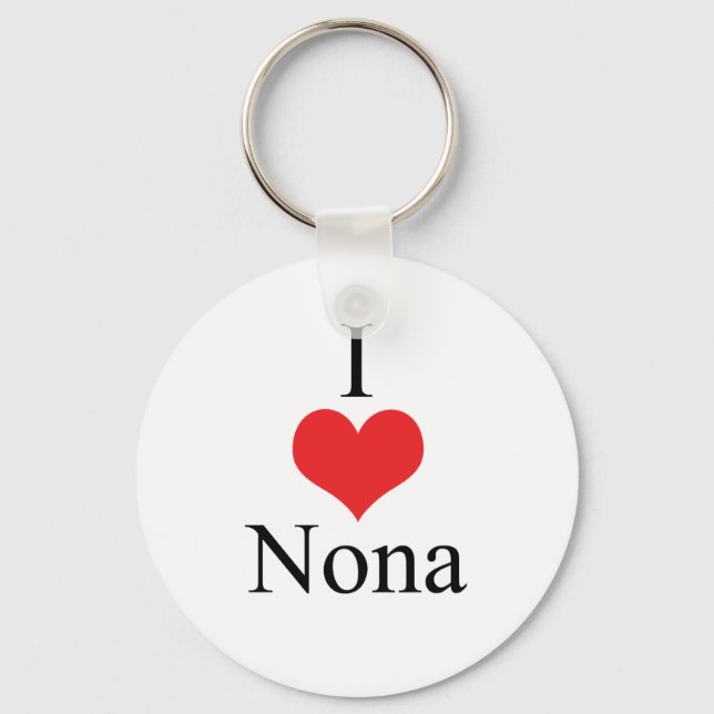 I Kärlek (hjärta) Nona Nyckelring (Framsida)