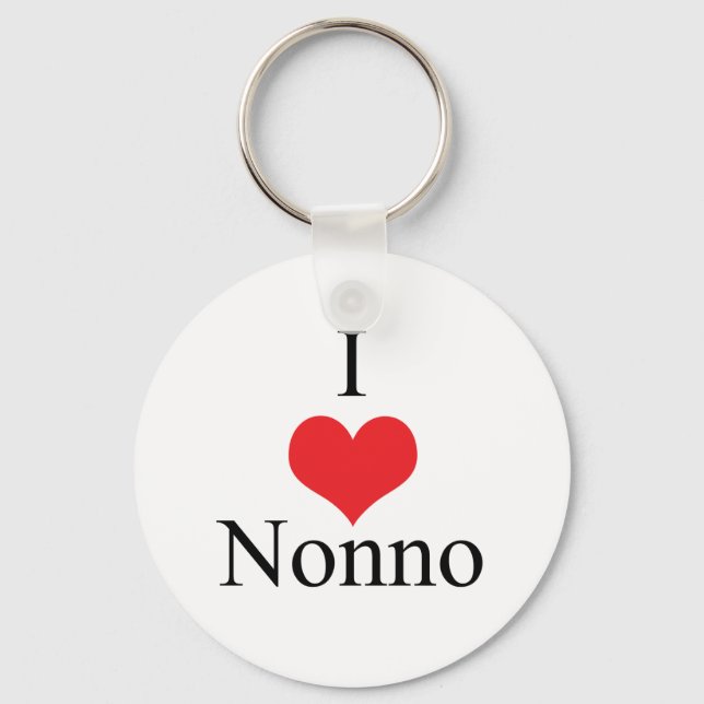 I Kärlek (hjärta) Nonno Nyckelring (Framsida)