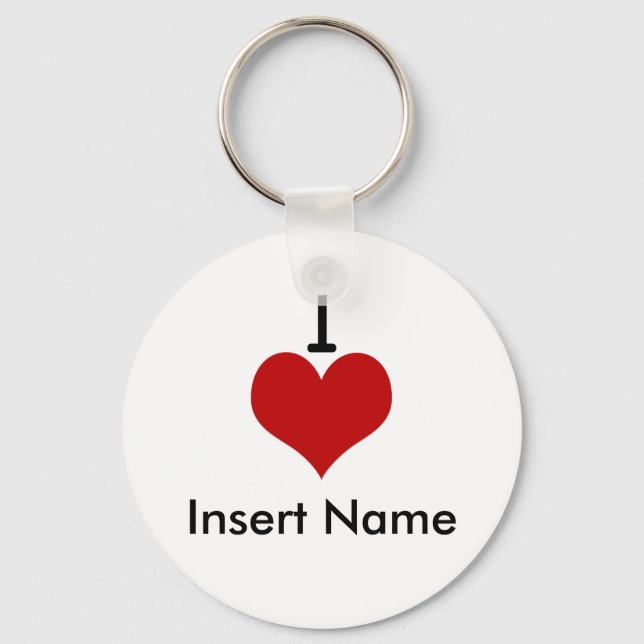 I Kärlek (hjärta) Nyckelring (Framsida)