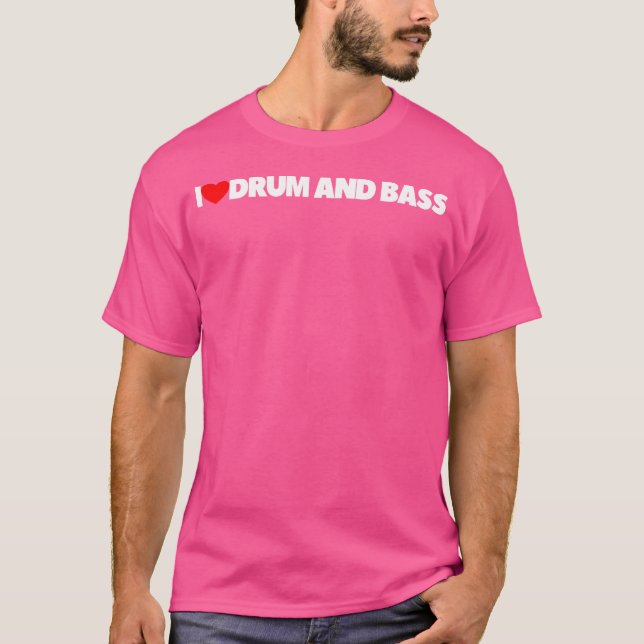 I Kärlek (hjärta) rom och glas T Shirt (Framsida)