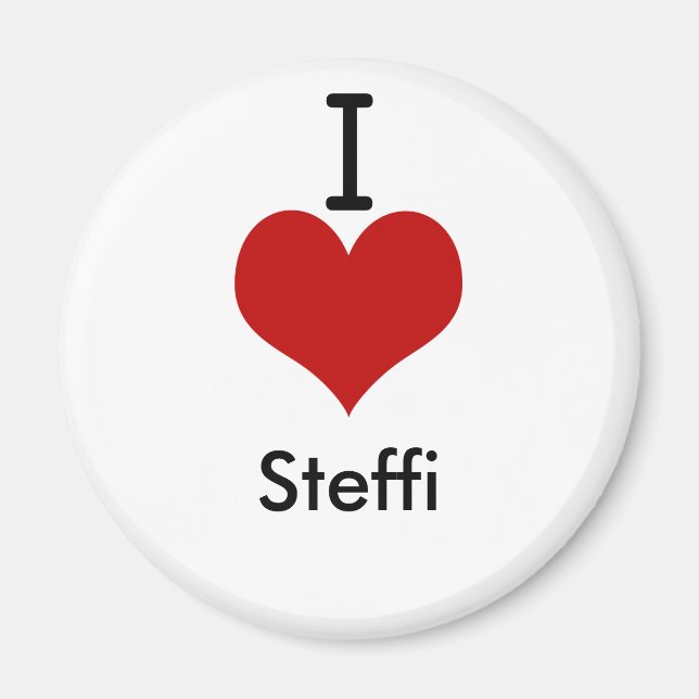 I Kärlek (hjärta) Steffi Magnet (Framsidan)
