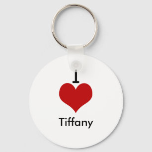 I Kärlek (hjärta) Tiffany Nyckelring