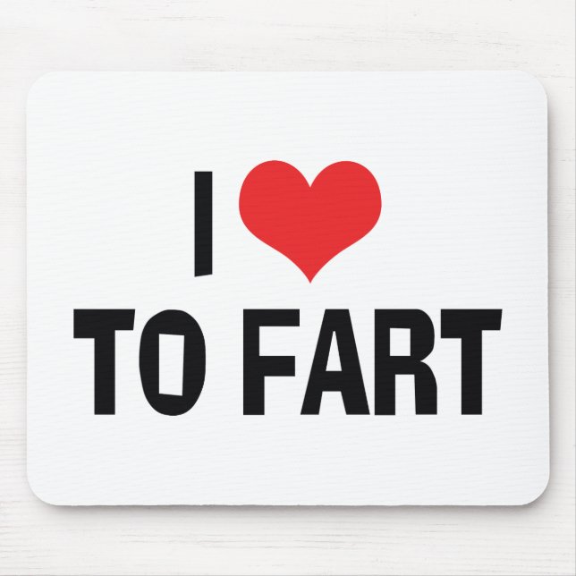I Kärlek hjärta to Fart - Lusnyj Fart Humor Musmatta (Framsidan)