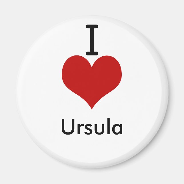 I Kärlek (hjärta) Ursula Magnet (Framsidan)