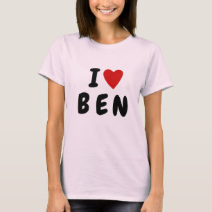I kärlek, hjärtat 3 brev anpassningsbar, fet text  t shirt