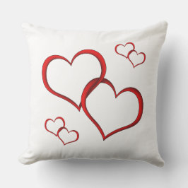 I Kärlek, hjärtat, pilen och det röda hjärtat Utomhuskudde