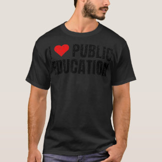 I kärlek Hjärtat Public Education T Shirt
