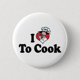 I Kärlek Hjärtat till Cook - Chef Baker Cooking Äl Knapp