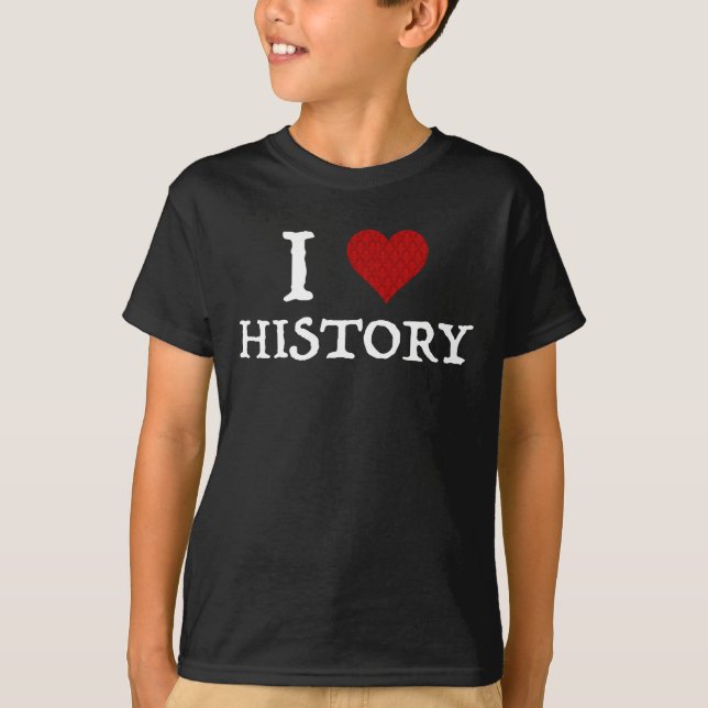 I Kärlek (hjärtats historia) T Shirt (Framsida)