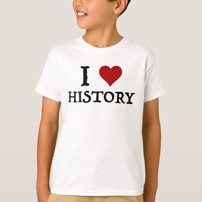 I Kärlek (hjärtats historia) T Shirt (Framsida)