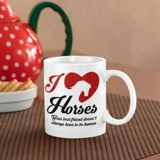 I Kärlek/Hjärthästar Kaffemugg