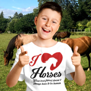 I Kärlek/Hjärthästar Tee