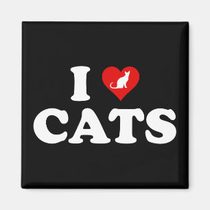 I Kärlek (hjärtkatter) Magnet