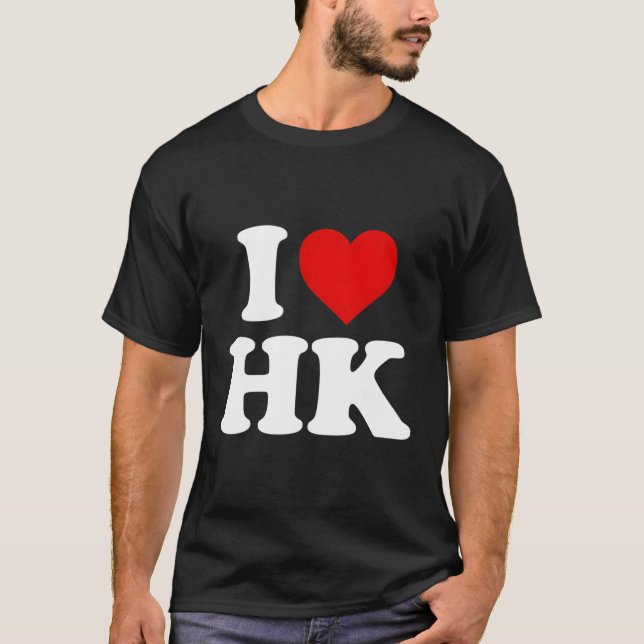 I Kärlek Hk Heart T Shirt (Framsida)