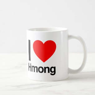 i kärlek hmong kaffemugg
