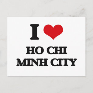 I kärlek Ho Chi Minh City Vykort