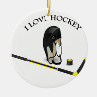 I Kärlek hockey anpassad design med styrspak och h