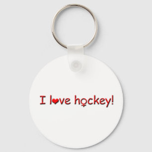 I kärlek hockey!-Female! Nyckelring