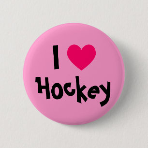 I Kärlek Hockey Knapp