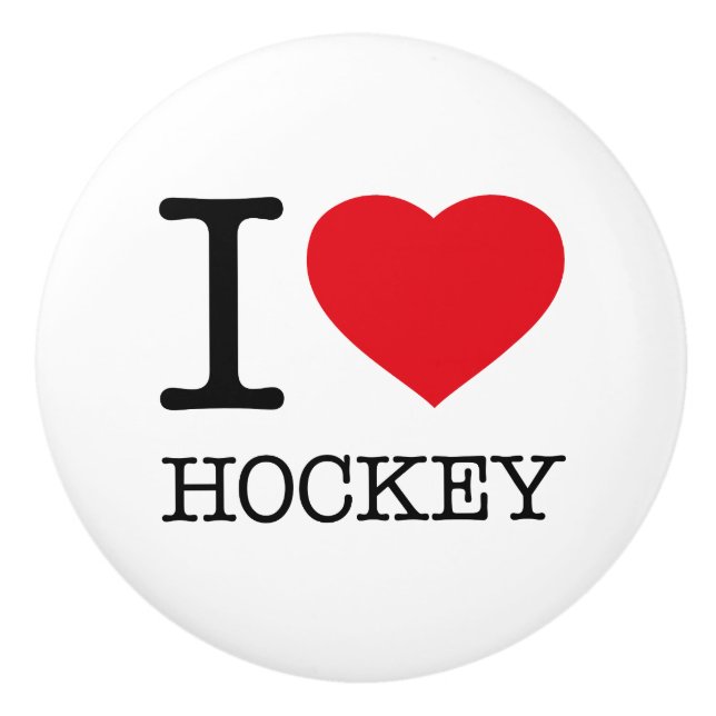 I KÄRLEK HOCKEY KNOPP (Framsidan)
