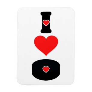 I kärlek hockey magnet