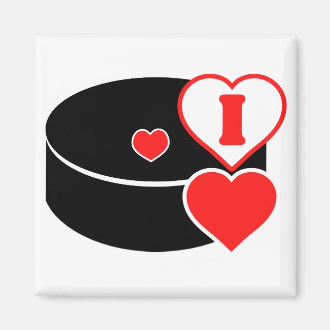 I kärlek hockey magnet (Framsidan)