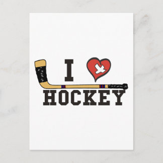 I Kärlek Hockey Vykort