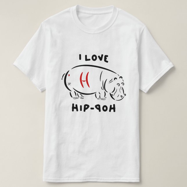 I kärlek, höft-skutt (och flodbäcken)! tröja (Design framsida)