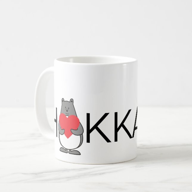 I Kärlek Hokkaido Kaffemugg (Framsida vänster)