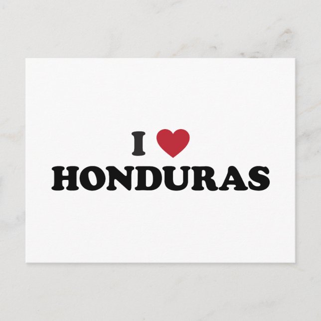I Kärlek Honduras Vykort (Framsida)