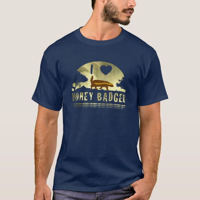 I Kärlek Honey badger T-shirt (Framsida)