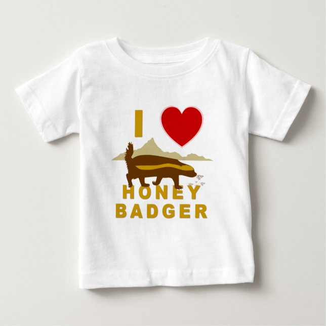 I KÄRLEK HONEY BADGER TEE (Framsida)