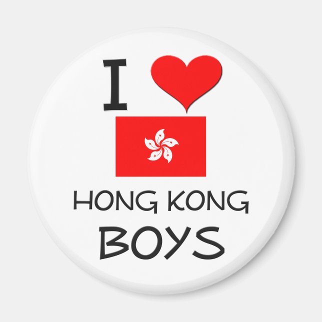 I Kärlek Hong Kong Boys Magnet (Framsidan)