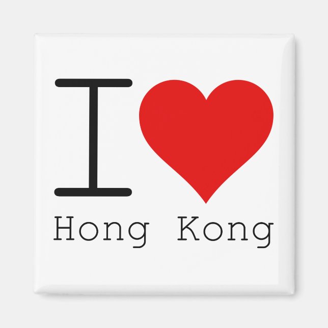 I Kärlek Hongkong Magnet (Framsidan)