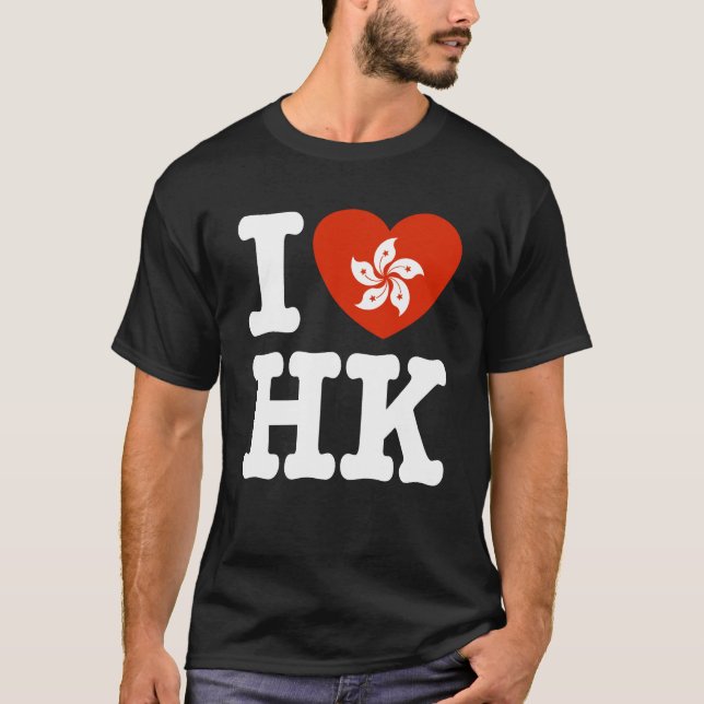 I Kärlek Hongkong T-shirt (Framsida)