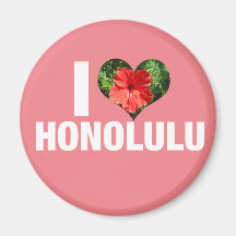 I Kärlek Honolulu Hawaii Hibiscus Flower Rosa