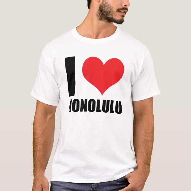 I kärlek Honolulu T Shirt (Framsida)