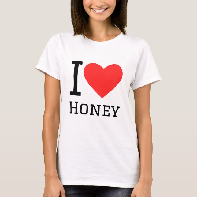I kärlek honung t shirt (Framsida)