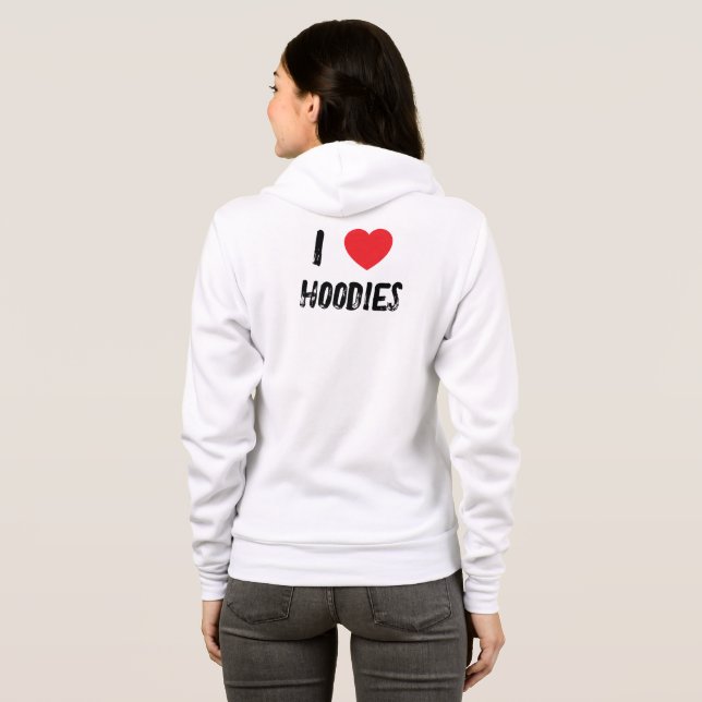 I Kärlek Hoodies T-Shirt (Hel baksida)