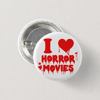 I Kärlek Horror Movies Bloody Halloween Knapp